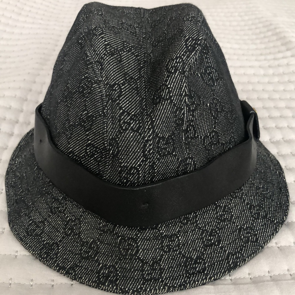 Gucci monogram denim bucket hat